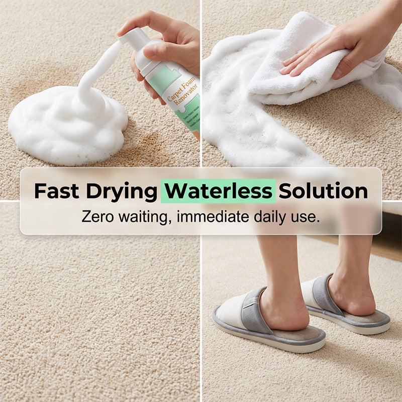 WaterlessCarpet Foam Stain Remover with Towel