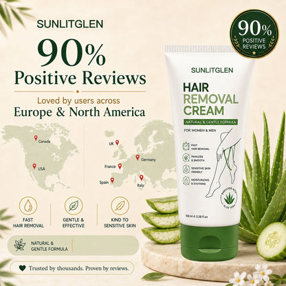 Natural Gentle Hair Removal Cream | For Women & Men, Sensitive Skin-Fast delivery in 3 days – no side effects.