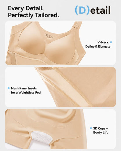 Easy-Off Tummy Control Butt-Lift Shapewear Bodysuit