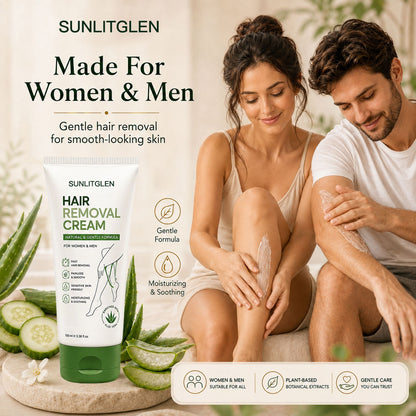 Natural Gentle Hair Removal Cream | For Women & Men, Sensitive Skin-Fast delivery in 3 days – no side effects.