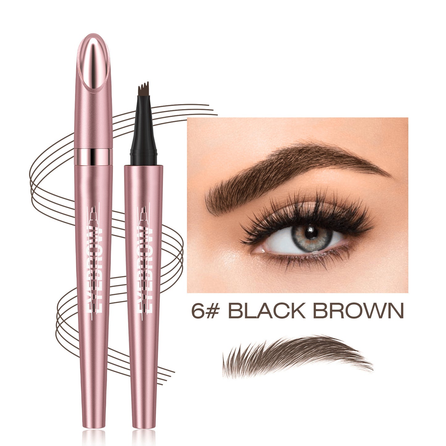 Last Day ✨ Buy 1 Get 1 Free – Waterproof Micro-Fork Eyebrow Pencil + Free Eyeliner & Mascara