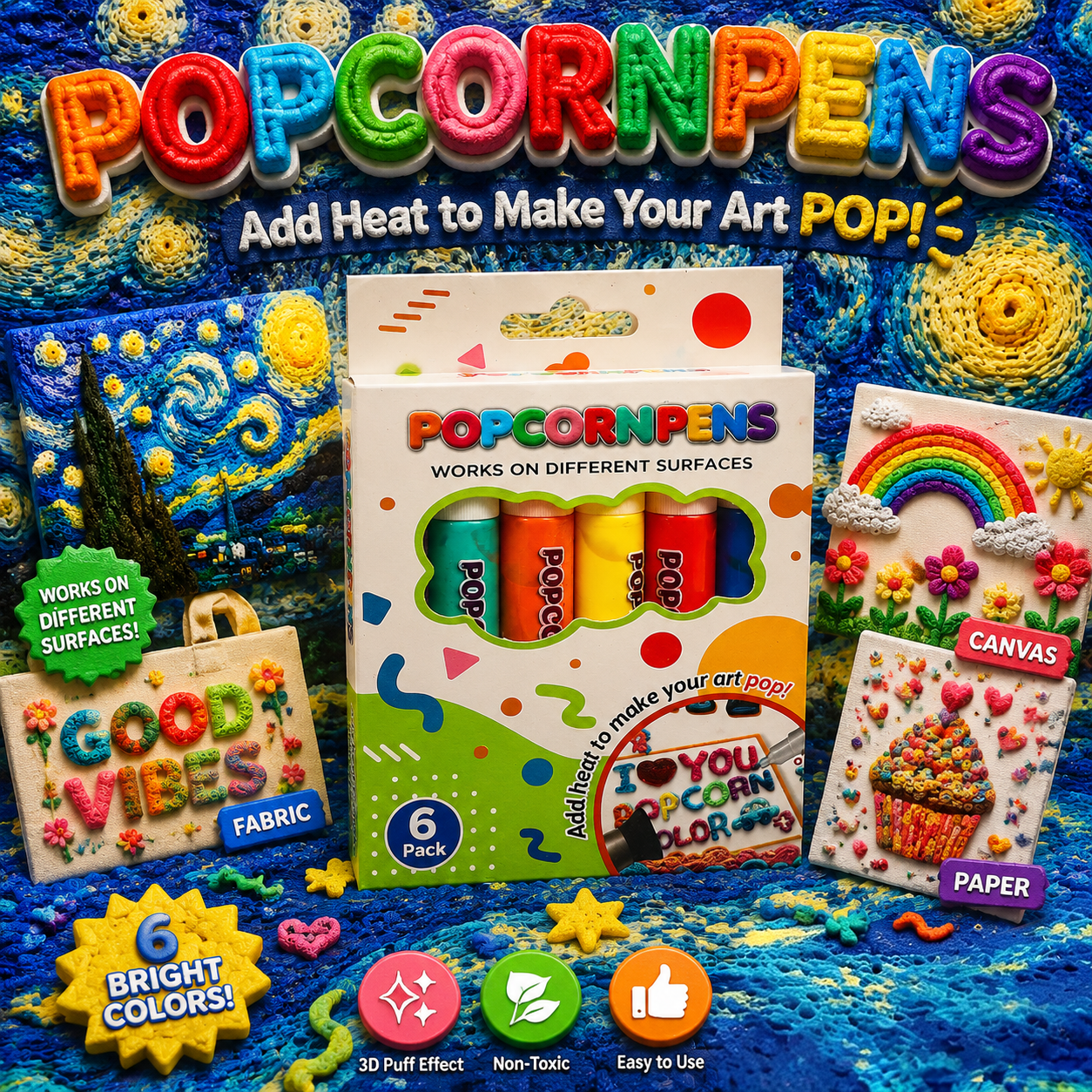 Save 50% by ordering today3D Relief Art Pen – Turn Flat Drawings Into Touchable 3D Art