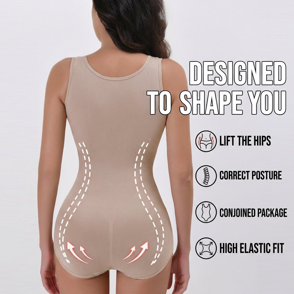 🔥 Midsection Support Bodysuit – Sculpt Your Silhouette ✨