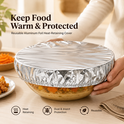 🎁Buy More Get More FREE | Home dining table & food container aluminum foil heat-retaining cover