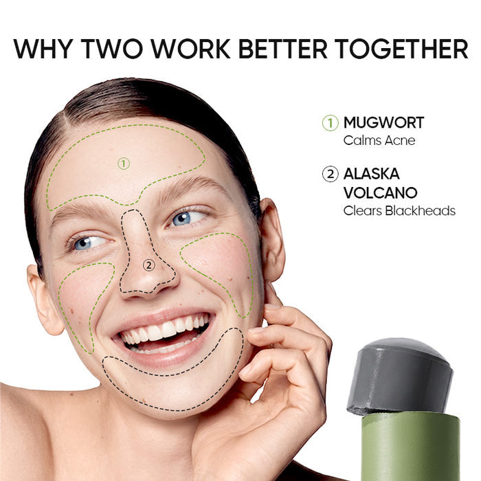 The Dual Clay System For Pores, Oil & Blemish-Prone Skin.