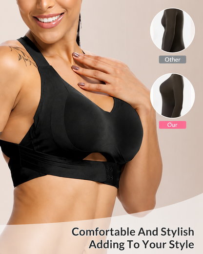 LAST DAY PROMOTION - 🌈50% OFF Front Closure Cross-Back Wireless Posture Bra