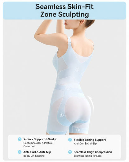 Easy-Off Tummy Control Butt-Lift Shapewear Bodysuit