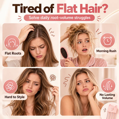 🥳💞30K+SOLD!🔥🔥🔥Cat ear-shaped high-top hair styling clip that can be heated🔥🔥🔥
