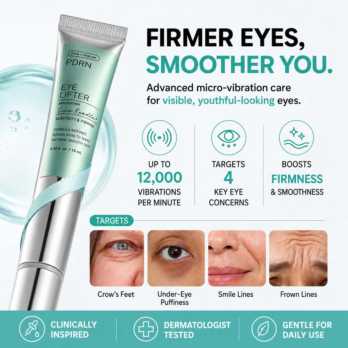 #1Viral PDRN Micro-Vibration Eye Applicator Cream