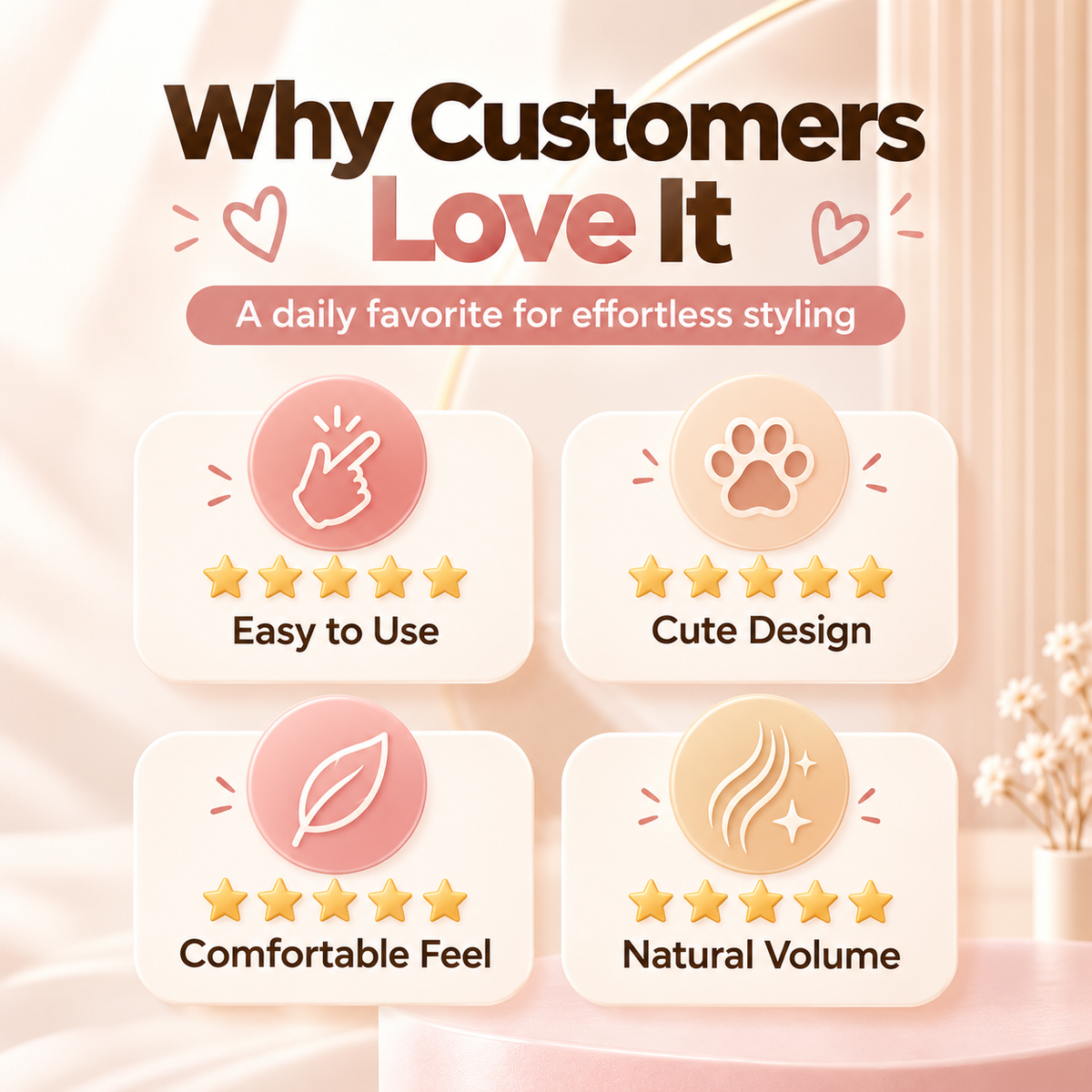 🥳💞30K+SOLD!🔥🔥🔥Cat ear-shaped high-top hair styling clip that can be heated🔥🔥🔥