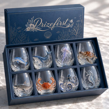🔥 Last Day 49% OFF – 🌊 3D Ocean Animal Artisan Glassware Collection）