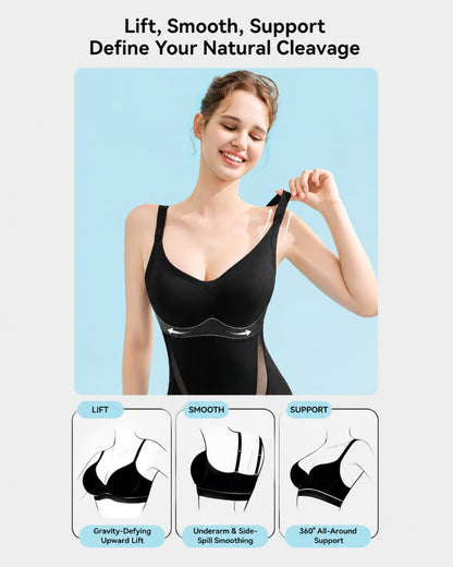 Easy-Off Tummy Control Butt-Lift Shapewear Bodysuit