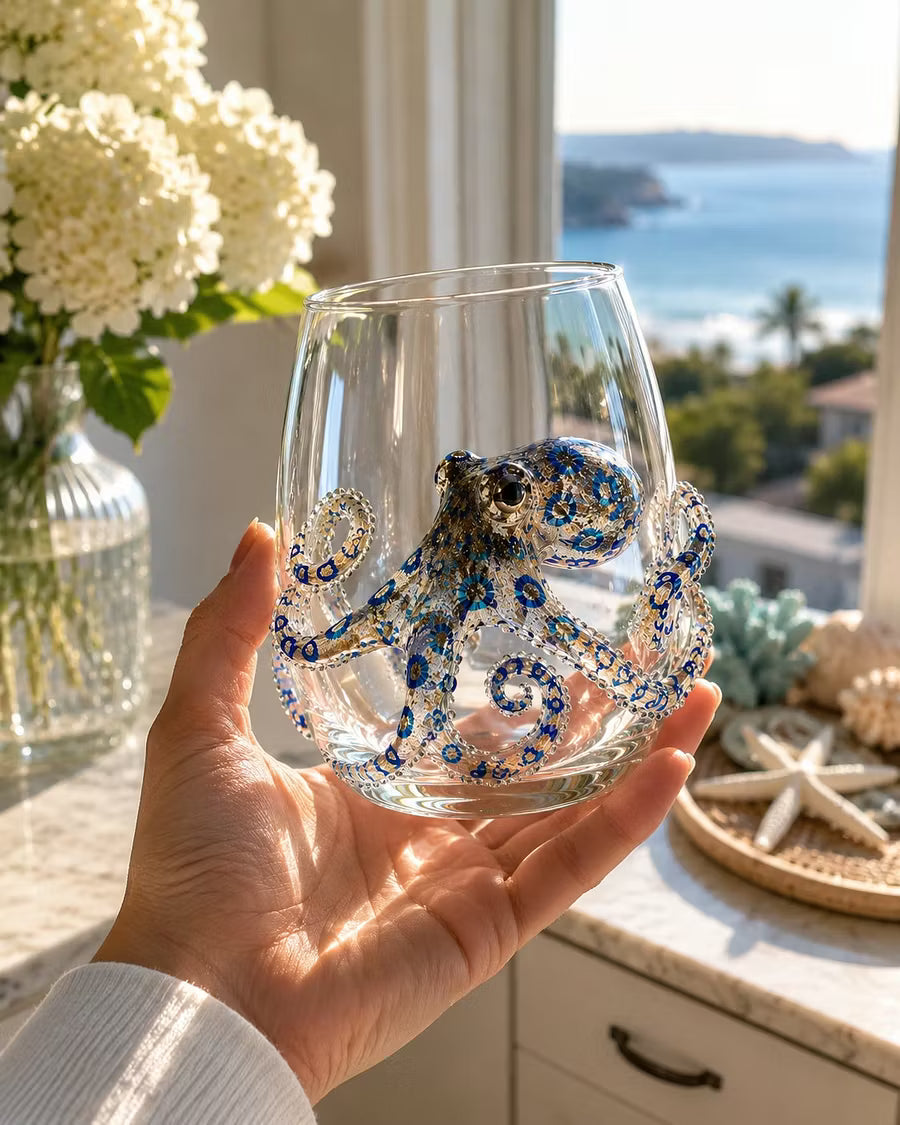 🔥 Last Day 49% OFF – 🌊 3D Ocean Animal Artisan Glassware Collection）