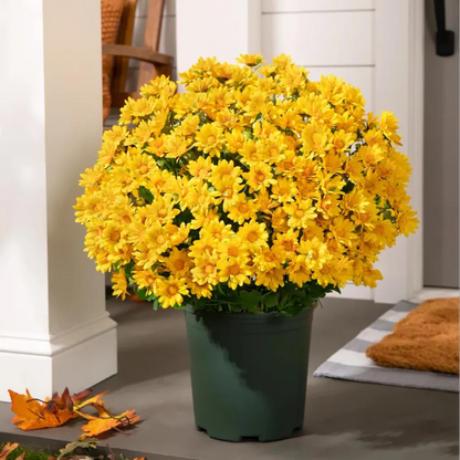 💥limited-time offe- Artificial Outdoor Sunset Mums Flowers -  Waterproof, Windproof