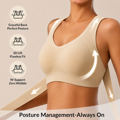 LAST DAY PROMOTION - 🌈50% OFF Front Closure Cross-Back Wireless Posture Bra