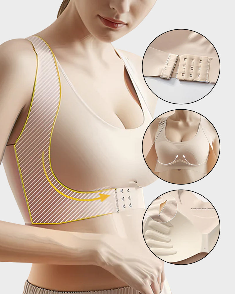LAST DAY PROMOTION - 🌈50% OFF Front Closure Cross-Back Wireless Posture Bra