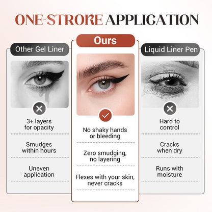 24-Hour Waterproof Eyeliner – Smudge-Proof All Day – Natural and Gentle