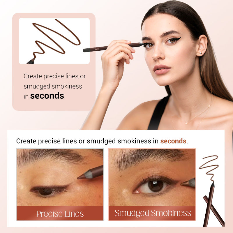 24-Hour Waterproof Eyeliner – Smudge-Proof All Day – Natural and Gentle