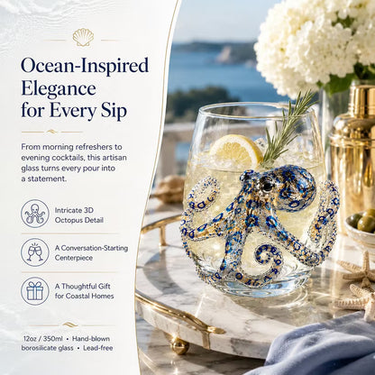 🔥 Last Day 49% OFF – 🌊 3D Ocean Animal Artisan Glassware Collection）