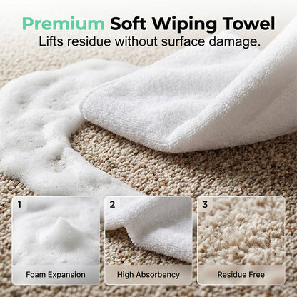 WaterlessCarpet Foam Stain Remover with Towel